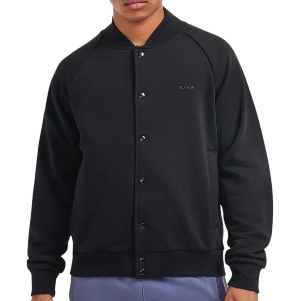 $135 Nike LeBron Stealth Elite Varsity Premium Therma-Fit Fleece Jacket coat top